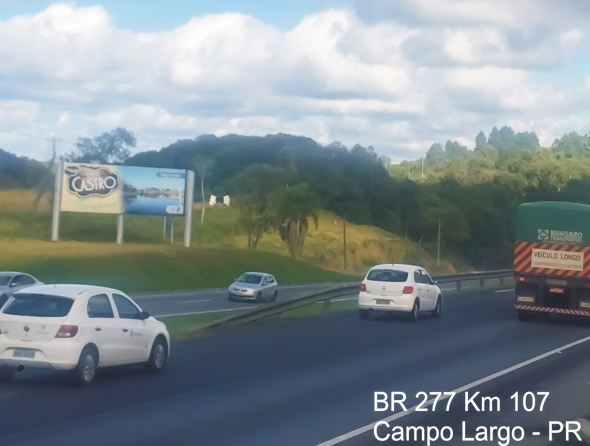 Painel BR 277 - KM 107